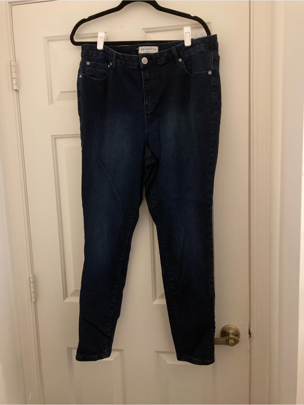Eloquii Women's Skinny Jeans in Deep Indigo